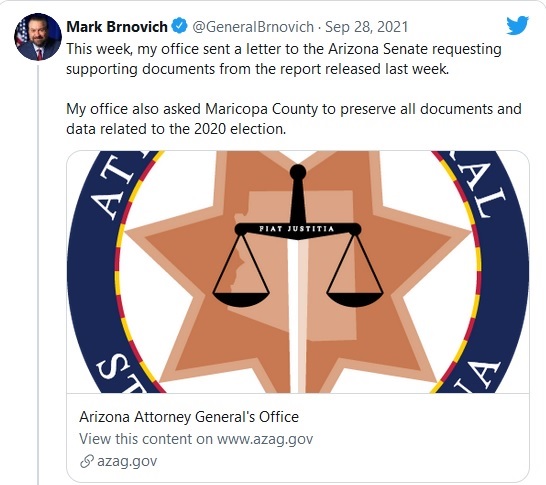 Mark Brnovich, Arizona Attorney Genera`s Office