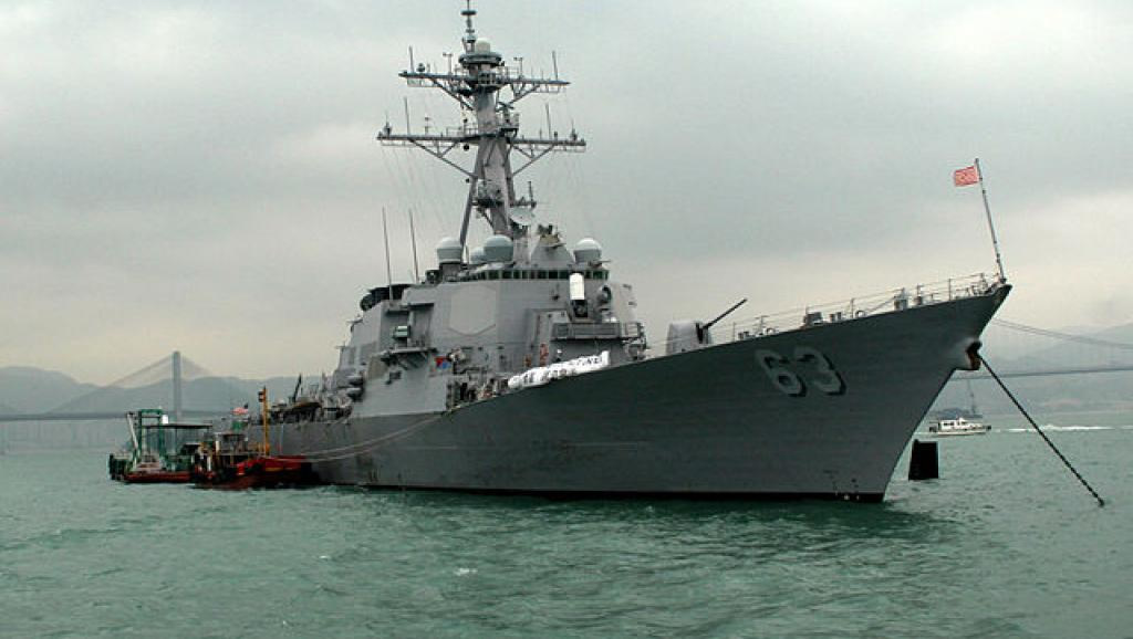 Chiến hạm USS Stethem của Hoa Kỳ. Wikipédia, USS Stethem in sanghai, china 