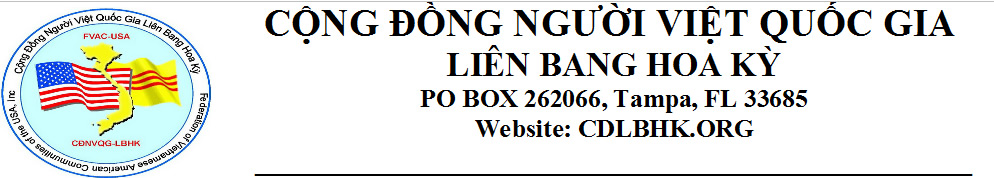 cộng đồng người việt quốc gia liên bang hoa kỳ