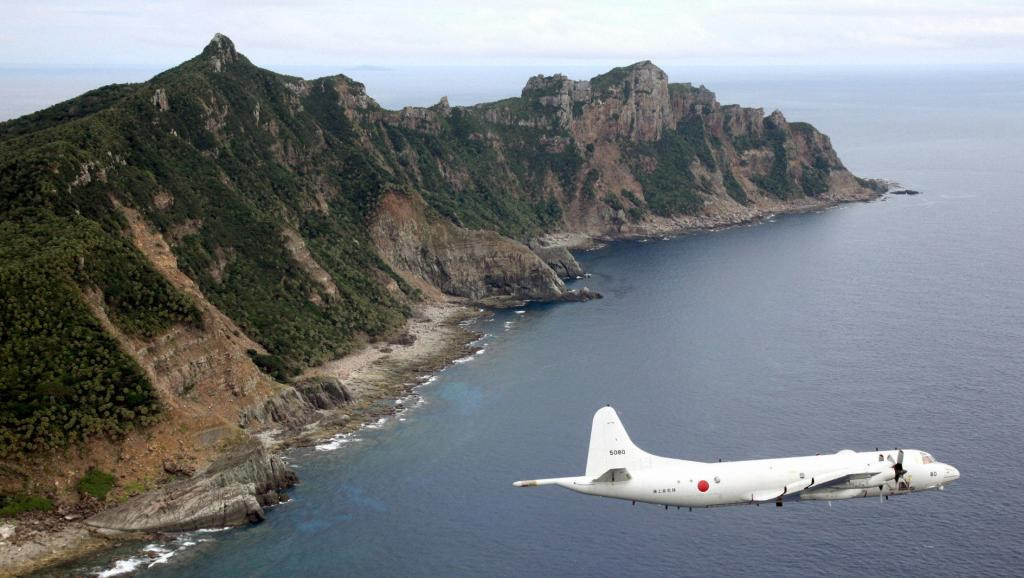 japanese air force P-3C  on senkaku islands