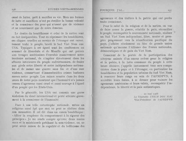 etudes Vietnamiennes, Huê passé et présent, lê văn hảo, thích đôn hậu, tôn thất dưong điềm, đảng cộng sản việt nam