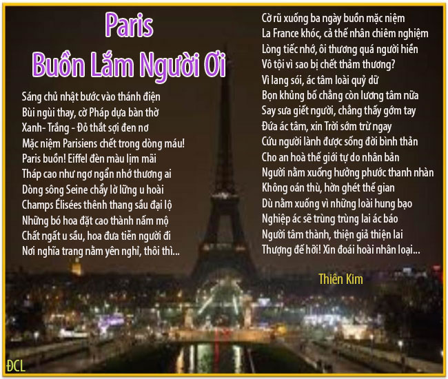 paris buồn lắm người ơi