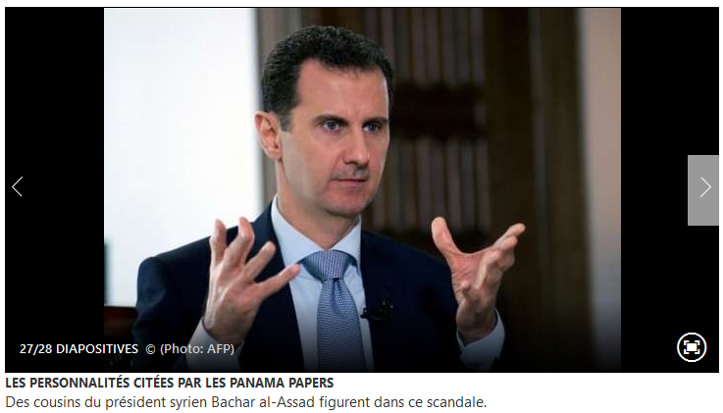 the panama papers, Bachar al-Assad