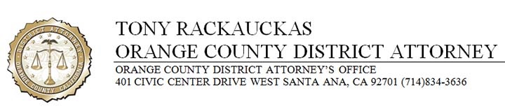 Tony Rackauckas orange county district attorney, Chánh Biện Lý Quận Cam