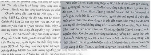 vàng, lịch sử ngân hàng ngoại thương việt nam