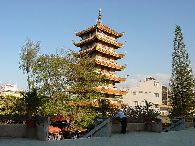 Vinh-Nghiem Temple located on Cong Ly Street, Saigon