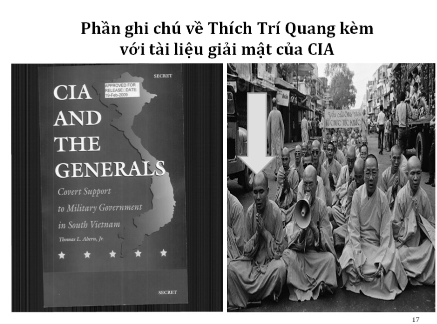 thích trí quang, cia, việt cộng, phật giáo việt nam thống nhất