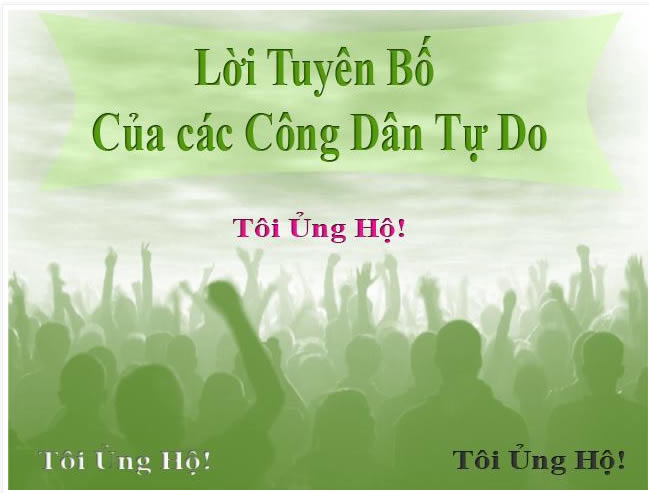 lời tuyên bố của các công dân tự do