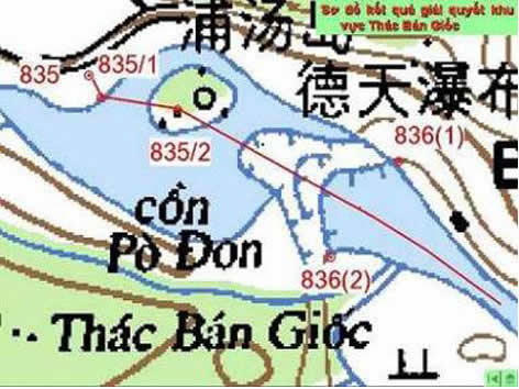 cồn pò đon, cồn pò thong, thác bản giốc