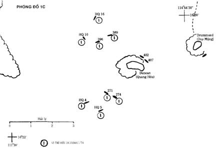 bản đồ quân sự hoàng sa việt nam 1974