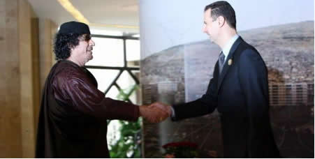 Gaddafi và Bashar Assad 