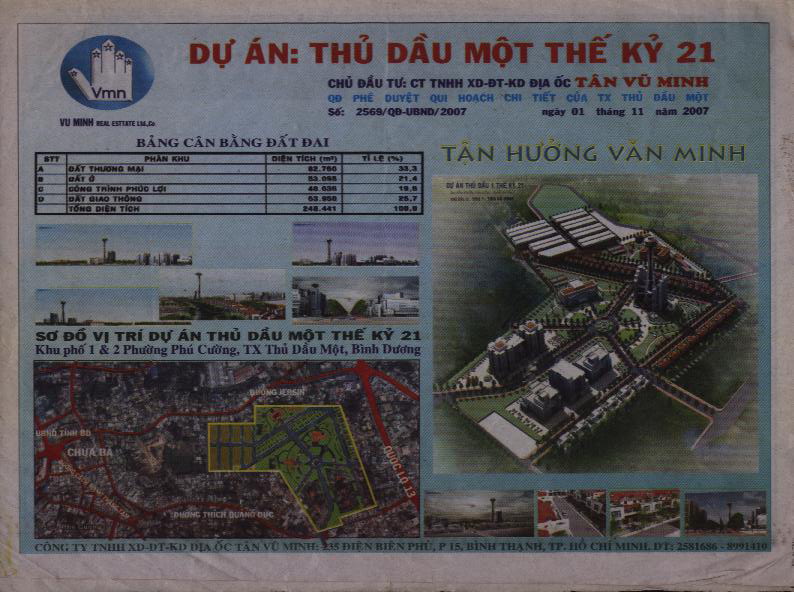 dự án thế kỷ 21, thủ dầu một