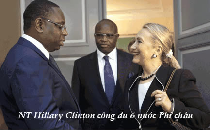 hillary clinton công du phi châu