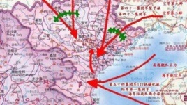 bản đồ trung cộng dự định tấn công Việt-Nam