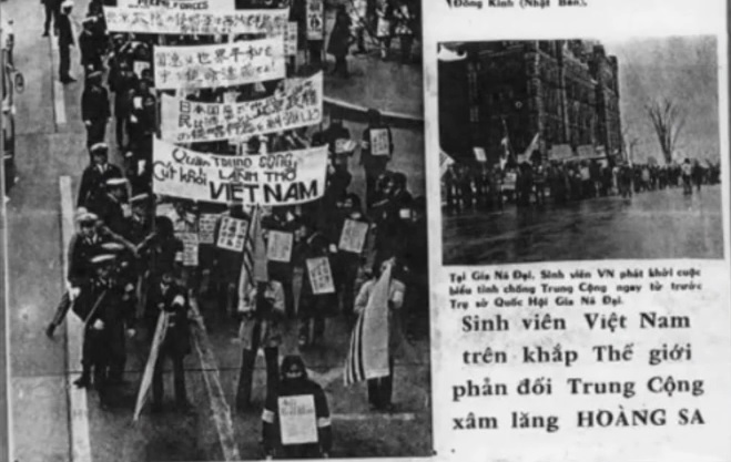 hoàng sa, trường sa, biểu tình chống trung cộng xâm lược hoàng sa 19-01-1974