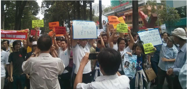 lich su viet nam, biểu tình chống giặc tàu ngày 11-05-2014 ở sài gòn