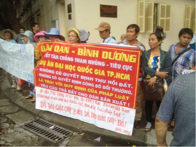 lich su viet nam, lịch sử việt nam, dân oan văn giang, dương nội biểu tình đòi đất ở hà nội ngày 01-07-2014