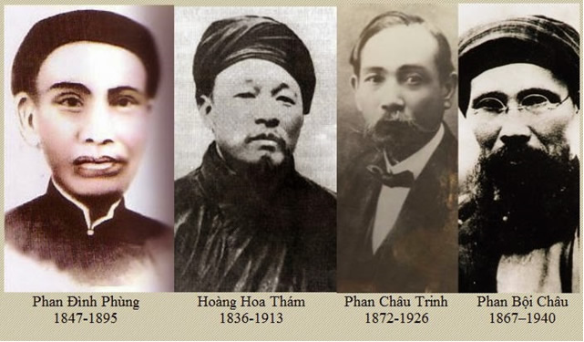 phan đình phùng, hoàng hoa thám, phan châu trinh, phan bội châu