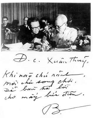 hồ chí minh, xuân thủy