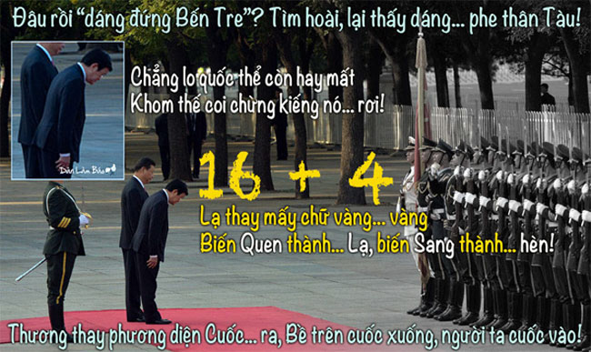 trương tấn sang cúi đầu trước lính tàu