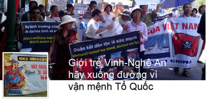 lich su viet nam, vinh, nghệ an biểu tình chống giặc tàu