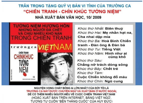 nguyễn thái sơn, chín khúc tưởng niệm