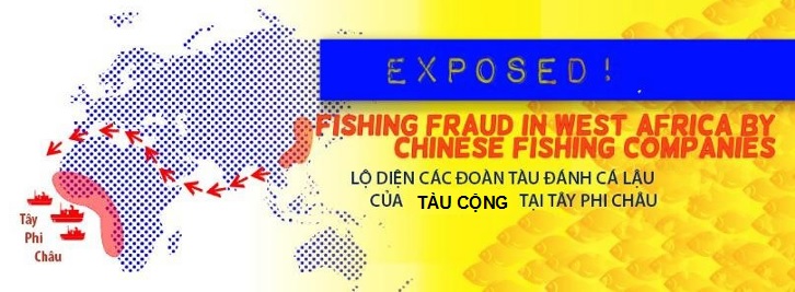 Greenpeace Africa, exposed fishing fraud in west africa by chinese fishing companies, lộ diện các đoàn tàu đánh cá lậu của Tàu cộng tại Tây Phi Châu