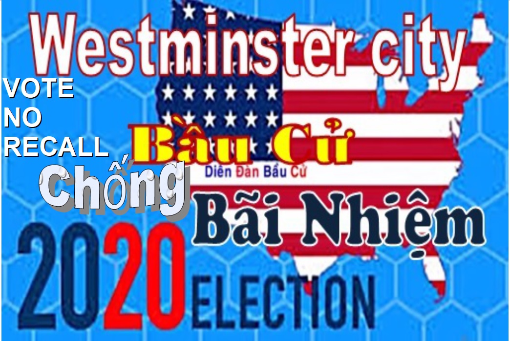 vote no recall, chống bãi nhiệm westminster