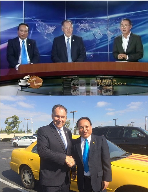 Ngô Kỷ và Ông Chánh Biện Lý Quận Cam Tony Rackauckas trên đài Little SaigonTV ngày 11 tháng 8 năm 2016