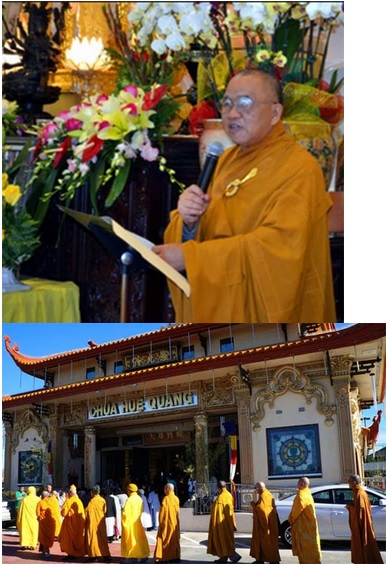 thích minh mẫn chùa huệ quang, santa ana 
