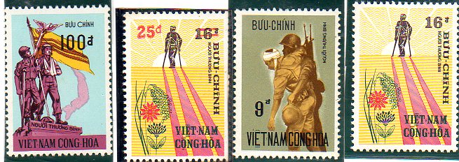 Tem thư Việt Nam, temthuvietnam, tem thu viet nam, tem tho viet nam, người thương binh Việt Nam Cộng Hòa
