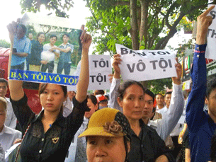 biểu tình cho công lý ở Việt Nam (ảnh minh họa)